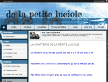 Tablet Screenshot of delapetiteluciole.chats-de-france.com