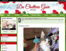 Tablet Screenshot of duchatteriegave.chats-de-france.com