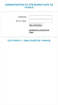 Mobile Screenshot of admin.chats-de-france.com