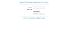 Tablet Screenshot of admin.chats-de-france.com