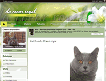 Tablet Screenshot of ducoeurroyal.chats-de-france.com