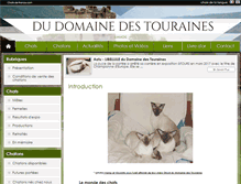 Tablet Screenshot of dudomainedestouraines.chats-de-france.com