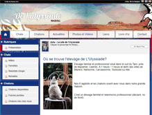 Tablet Screenshot of delulyssiade.chats-de-france.com