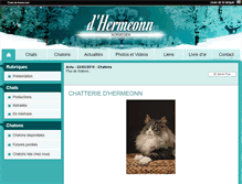 Tablet Screenshot of dhermeonn.chats-de-france.com