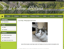 Tablet Screenshot of delacollinedastraia.chats-de-france.com
